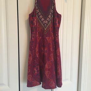 Tribal pattern halter dress